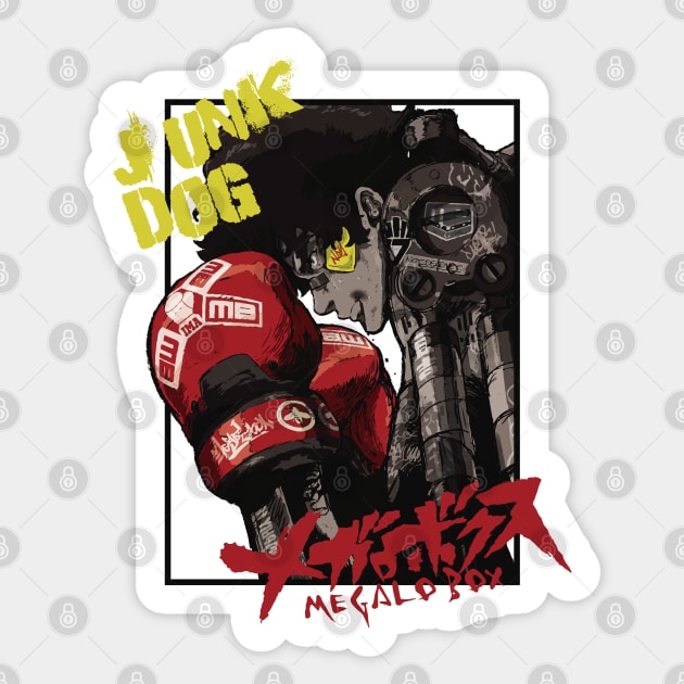 Megalo box Sticker by paisdelasmaquinas